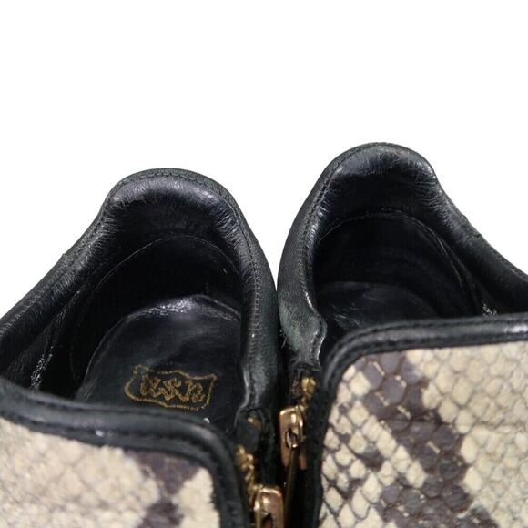 Ash Shoes Womens 39 Sneakers Fashion Platform Jordy Snakeskin Leather Zip - Picture 16 of 16